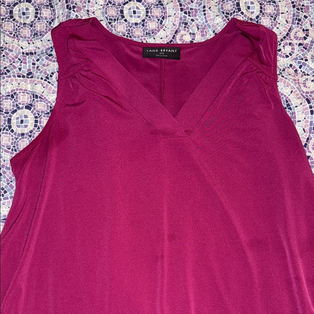 Lane Bryant Women's Fuchsia Tank Top